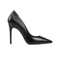 2019 High Heel Women's Pumps Black Genuine Leather x19-c009c Ladies Women custom Dress Shoes Heels For Lady